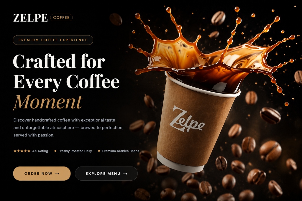 Website Zelpe Coffee